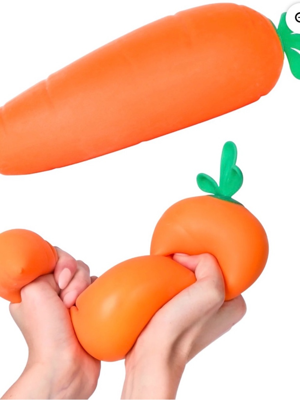 NWT Toymendous Jumbo Squishy Carrot 🥕 Viral TikTok Fidget Toy Large Slow Rise